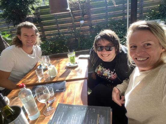 Gameye team lunch together