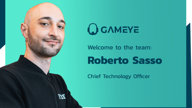 Welcome Roberto Sasso as he joins Gameye as CTO